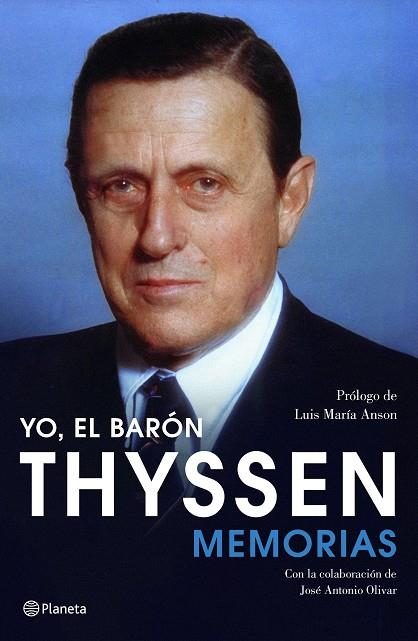 YO, EL BARÓN THYSSEN | 9788408105794 | HEINRICH THYSSEN-BORNEMISZA | Llibreria Online de Banyoles | Comprar llibres en català i castellà online