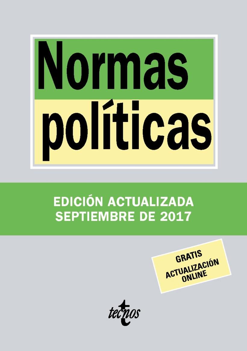 NORMAS POLÍTICAS | 9788430971794 | EDITORIAL TECNOS | Llibreria Online de Banyoles | Comprar llibres en català i castellà online