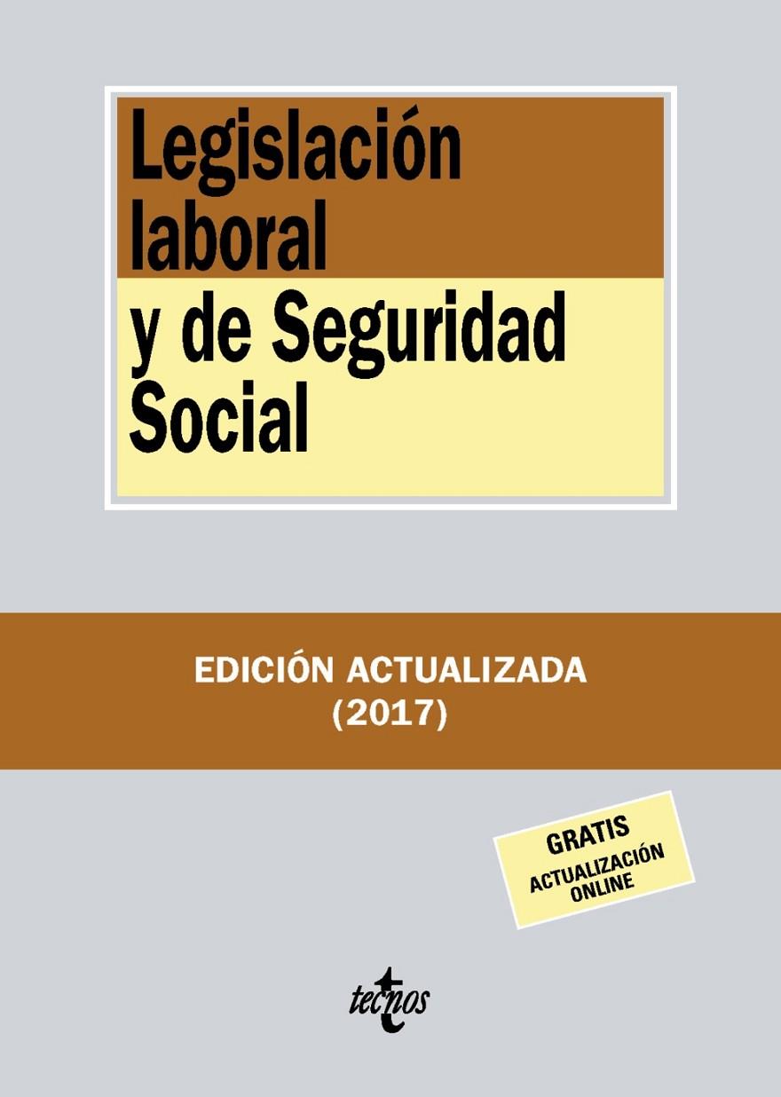 LEGISLACIÓN LABORAL Y DE SEGURIDAD SOCIAL | 9788430971817 | EDITORIAL TECNOS | Llibreria Online de Banyoles | Comprar llibres en català i castellà online