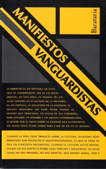 MANIFIESTOS VANGUARDISTAS | 9788495764898 | AA.VV | Llibreria Online de Banyoles | Comprar llibres en català i castellà online