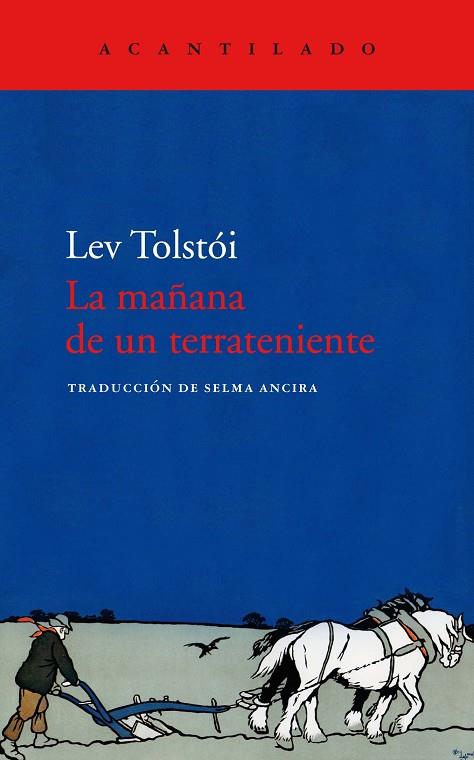 LA MAÑANA DE UN TERRATENIENTE | 9788418370267 | TOLSTÓI, LEV | Llibreria Online de Banyoles | Comprar llibres en català i castellà online