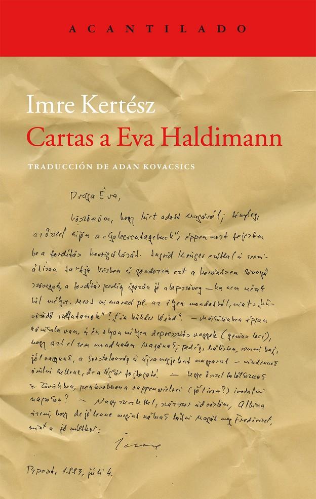 CARTAS A EVA HALDIMANN | 9788415277910 | KERTÉSZ, IMRE | Llibreria Online de Banyoles | Comprar llibres en català i castellà online