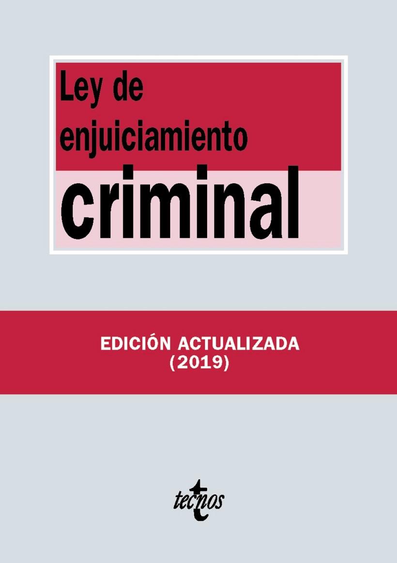 LEY DE ENJUICIAMIENTO CRIMINAL | 9788430977192 | EDITORIAL TECNOS | Llibreria Online de Banyoles | Comprar llibres en català i castellà online