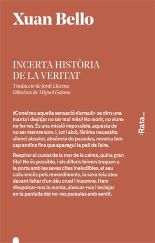 INCERTA HISTÒRIA DE LA VERITAT | 9788416738199 | BELLO, XUAN | Llibreria Online de Banyoles | Comprar llibres en català i castellà online