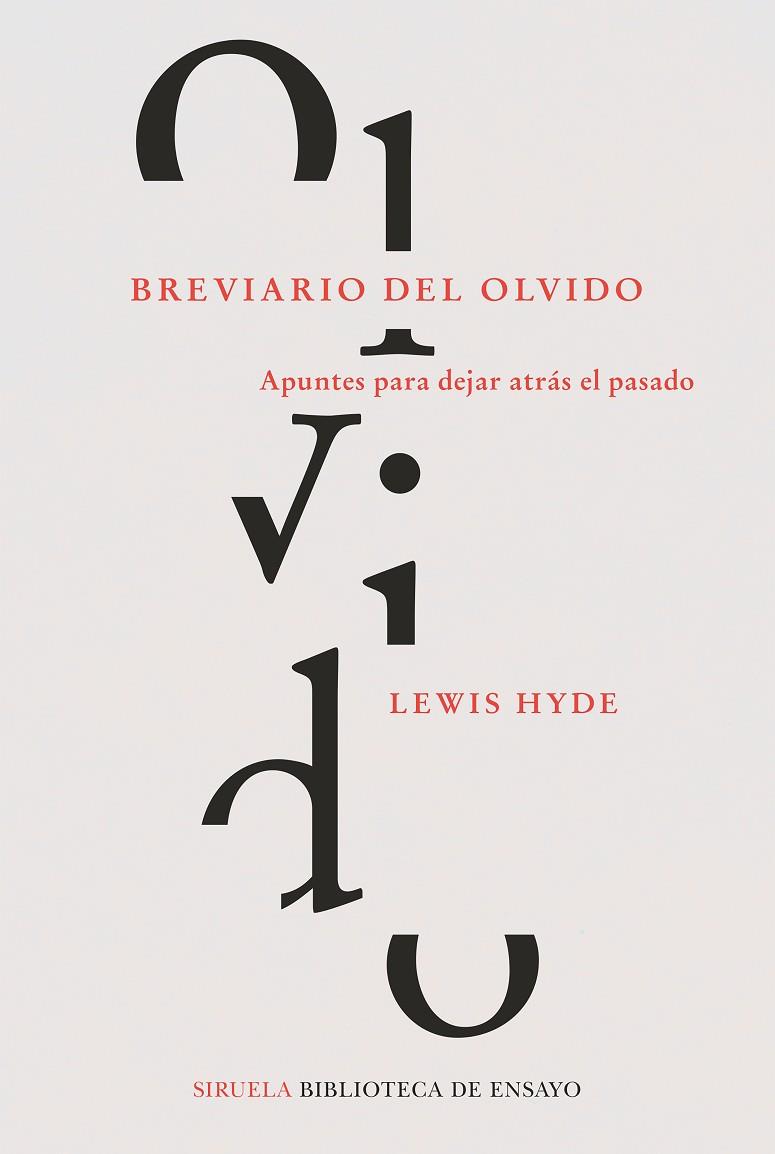 BREVIARIO DEL OLVIDO | 9788418245619 | HYDE, LEWIS | Llibreria Online de Banyoles | Comprar llibres en català i castellà online