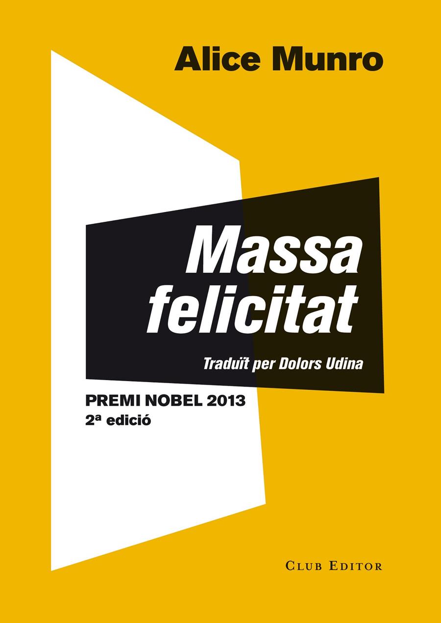 MASSA FELICITAT | 9788473291507 | MUNRO, ALICE | Llibreria Online de Banyoles | Comprar llibres en català i castellà online
