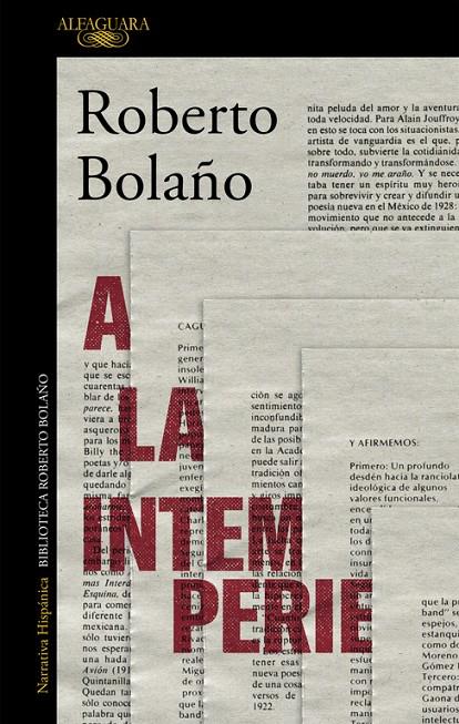 A LA INTEMPERIE | 9788420431598 | BOLAÑO, ROBERTO | Llibreria Online de Banyoles | Comprar llibres en català i castellà online