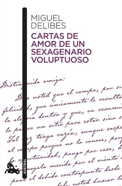 CARTAS DE AMOR DE UN SEXAGENARIO VOLUPTUOSO | 9788423357857 | DELIBES, MIGUEL | Llibreria Online de Banyoles | Comprar llibres en català i castellà online