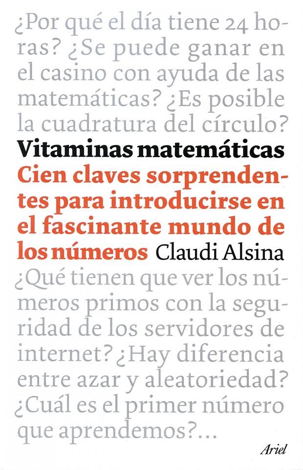 VITAMINAS MATEMATICAS | 9788434453500 | ALSINA, CLAUDI | Llibreria Online de Banyoles | Comprar llibres en català i castellà online