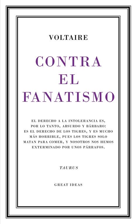 CONTRA EL FANATISMO RELIGIOSO (GREAT IDEAS 39) | 9788430617265 | VOLTAIRE | Llibreria Online de Banyoles | Comprar llibres en català i castellà online