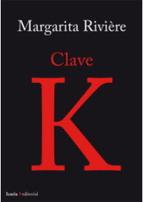 CLAVE K | 9788498886443 | RIVIÈRE, MARGARITA | Llibreria Online de Banyoles | Comprar llibres en català i castellà online