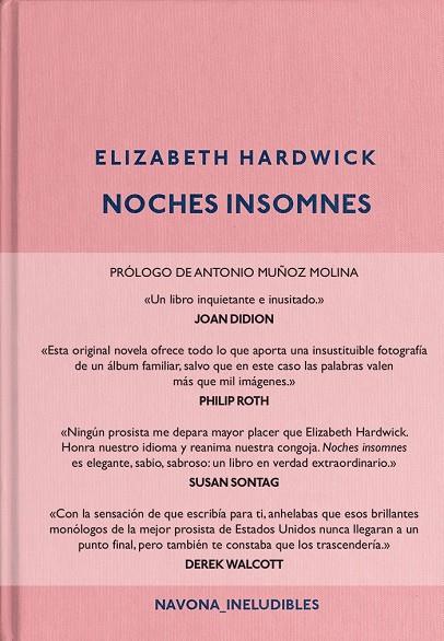 NOCHES INSOMNES | 9788417181284 | HARDWICK, ELIZABETH | Llibreria Online de Banyoles | Comprar llibres en català i castellà online