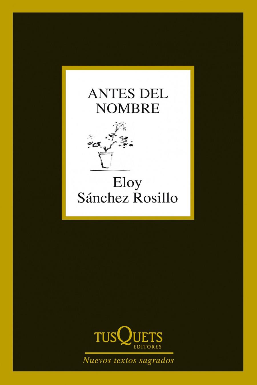 ANTES DEL NOMBRE | 9788483834619 | SÁNCHEZ ROSILLO, ELOY  | Llibreria Online de Banyoles | Comprar llibres en català i castellà online