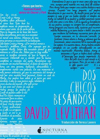 DOS CHICOS BESÁNDOSE | 9788494527753 | DAVID LEVITHAN | Llibreria Online de Banyoles | Comprar llibres en català i castellà online