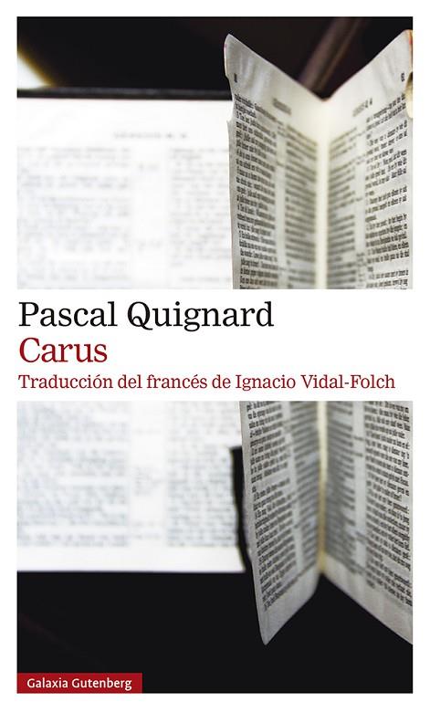 CARUS | 9788419738196 | QUIGNARD, PASCAL | Llibreria Online de Banyoles | Comprar llibres en català i castellà online