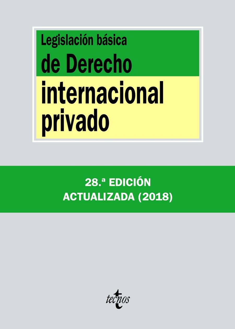 LEGISLACIÓN BÁSICA DE DERECHO INTERNACIONAL PRIVADO | 9788430975143 | EDITORIAL TECNOS | Llibreria Online de Banyoles | Comprar llibres en català i castellà online