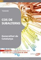 COS SUBALTERNS DE LA GENERALITAT DE CATALUNYA. TEMARI | 9788499248424 | AAVV | Llibreria Online de Banyoles | Comprar llibres en català i castellà online