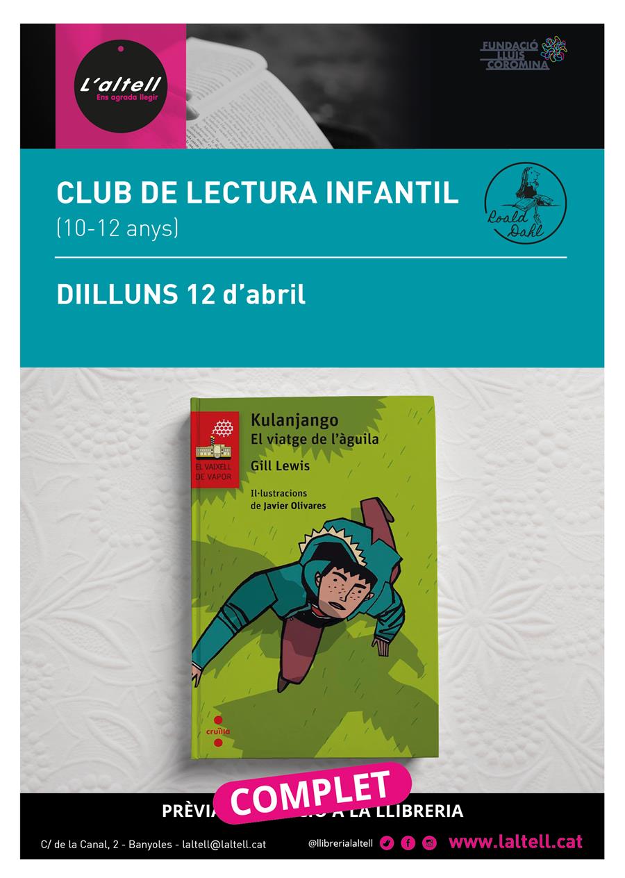CLUB DE LECTURA ROALD DAHL (10-12 anys) -COMPLET- - Llibreria Online de Banyoles | Comprar llibres en català i castellà online