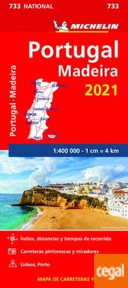 MAPA NATIONAL PORTUGAL, MADEIRA 2021 | 9782067249547 | MICHELIN | Llibreria Online de Banyoles | Comprar llibres en català i castellà online