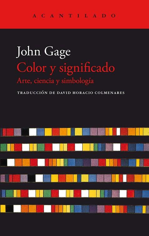 COLOR Y SIGNIFICADO | 9788419036407 | GAGE, JOHN | Llibreria Online de Banyoles | Comprar llibres en català i castellà online