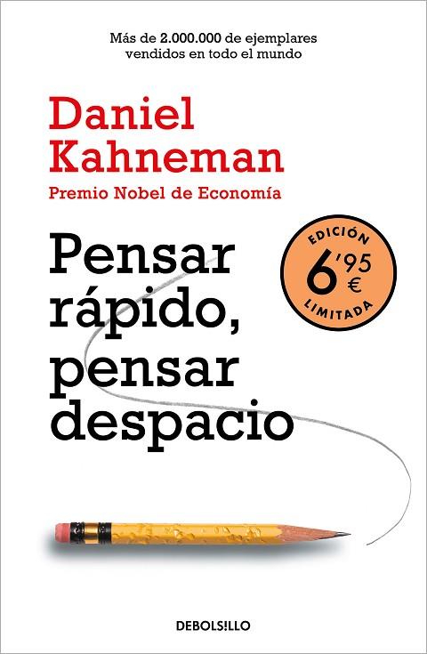 PENSAR RÁPIDO, PENSAR DESPACIO | 9788466357876 | KAHNEMAN, DANIEL | Llibreria Online de Banyoles | Comprar llibres en català i castellà online