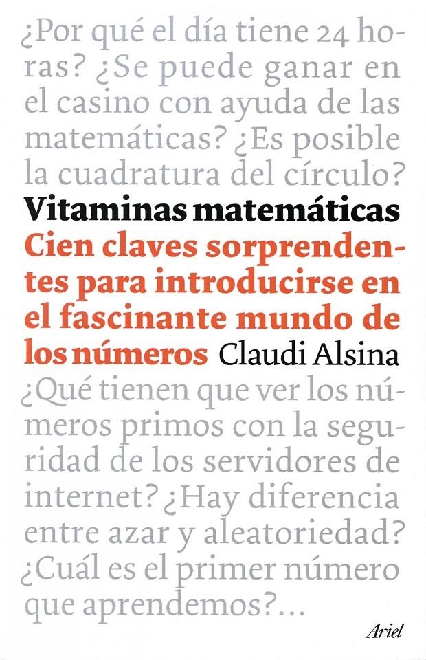 VITAMINAS MATEMATICAS | 9788434453500 | ALSINA, CLAUDI | Llibreria L'Altell - Llibreria Online de Banyoles | Comprar llibres en català i castellà online - Llibreria de Girona