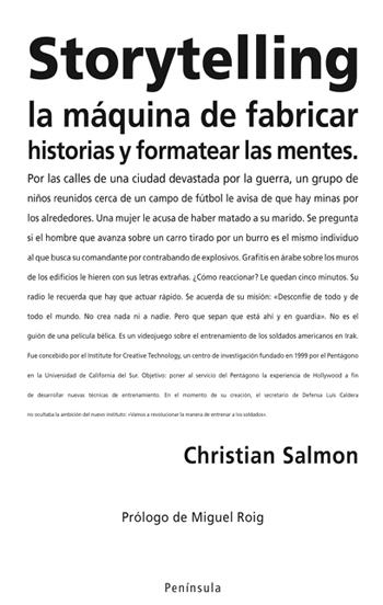 STORYTELLING | 9788483078358 | CHRISTIAN SALMON | Llibreria Online de Banyoles | Comprar llibres en català i castellà online