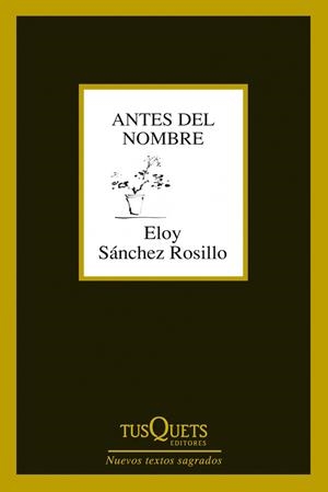 ANTES DEL NOMBRE | 9788483834619 | SÁNCHEZ ROSILLO, ELOY  | Llibreria Online de Banyoles | Comprar llibres en català i castellà online