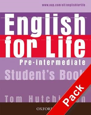 ENGLISH FOR LIFE PRE-INTERMEDIATE  STUDENT'S BOOK + MULTIROM | 9780194307598 | AA.VV. | Llibreria L'Altell - Llibreria Online de Banyoles | Comprar llibres en català i castellà online - Llibreria de Girona