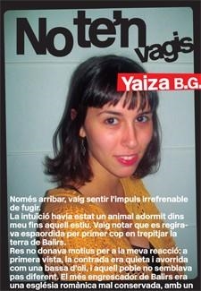 NO TE'N VAGIS | 9788424646196 | B.G., YAIZA | Llibreria L'Altell - Llibreria Online de Banyoles | Comprar llibres en català i castellà online - Llibreria de Girona