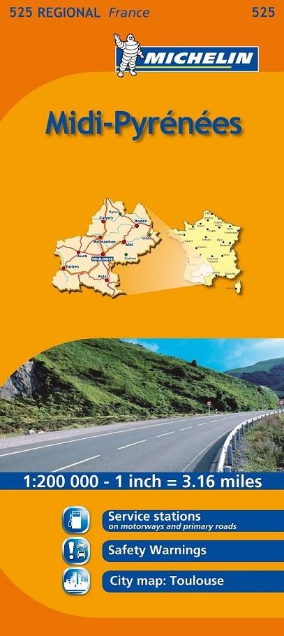 MAPA REGIONAL MIDI-PYRÉNÉES | 9782067135338 | Llibreria L'Altell - Llibreria Online de Banyoles | Comprar llibres en català i castellà online - Llibreria de Girona
