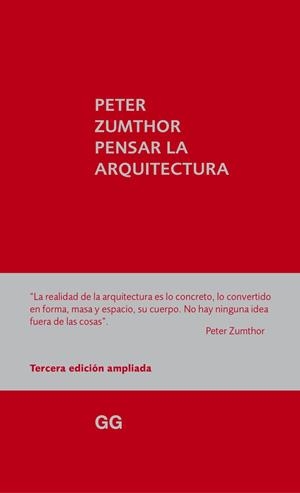 PENSAR LA ARQUITECTURA | 9788425227301 | ZUMTHOR, PETER | Llibreria L'Altell - Llibreria Online de Banyoles | Comprar llibres en català i castellà online - Llibreria de Girona
