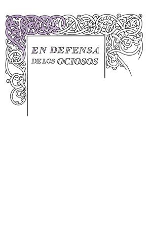 DEFENSA DE LOS OCIOSOS | 9788430616541 | STEVENSON, ROBERT LOUIS | Llibreria Online de Banyoles | Comprar llibres en català i castellà online