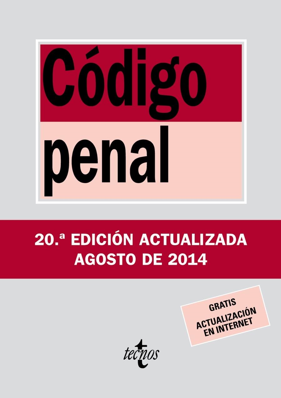 CÓDIGO PENAL | 9788430962358 | EDITORIAL TECNOS | Llibreria L'Altell - Llibreria Online de Banyoles | Comprar llibres en català i castellà online - Llibreria de Girona