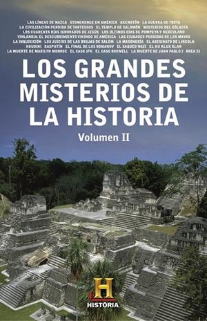GRANDES MISTERIOS DE LA HISTORIA. VOLUMEN II, LOS | 9788401347245 | CANAL HISTORIA | Llibreria Online de Banyoles | Comprar llibres en català i castellà online
