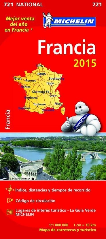 MAPA NATIONAL FRANCIA | 9782067199972 | VARIOS AUTORES | Llibreria L'Altell - Llibreria Online de Banyoles | Comprar llibres en català i castellà online - Llibreria de Girona