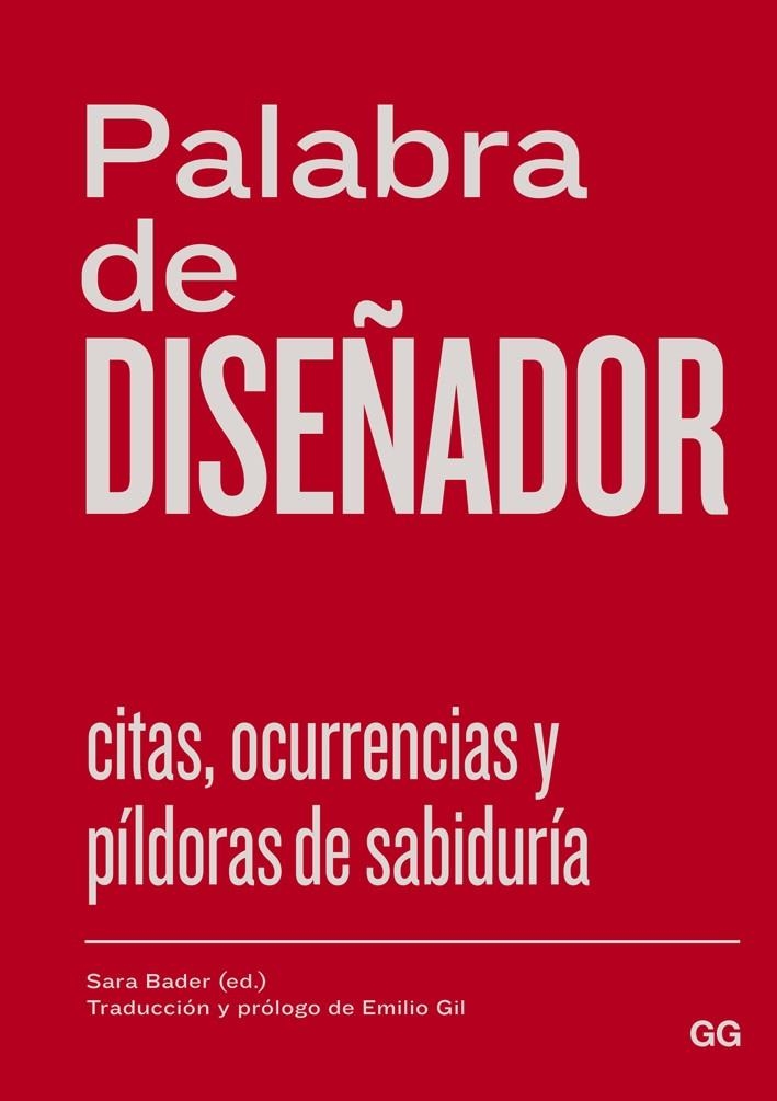 PALABRA DE DISEÑADOR | 9788425227783 | BADER SARA | Llibreria Online de Banyoles | Comprar llibres en català i castellà online