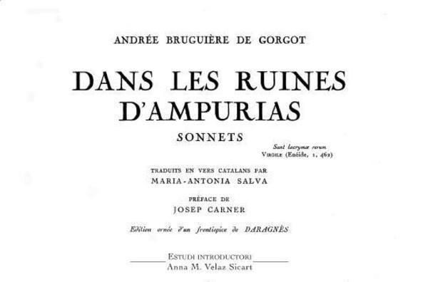 DANS LES RUINES D'AMPURIAS | 9788494383908 | BRUGUIERE DE GORGOT, ANDREE | Llibreria L'Altell - Llibreria Online de Banyoles | Comprar llibres en català i castellà online - Llibreria de Girona