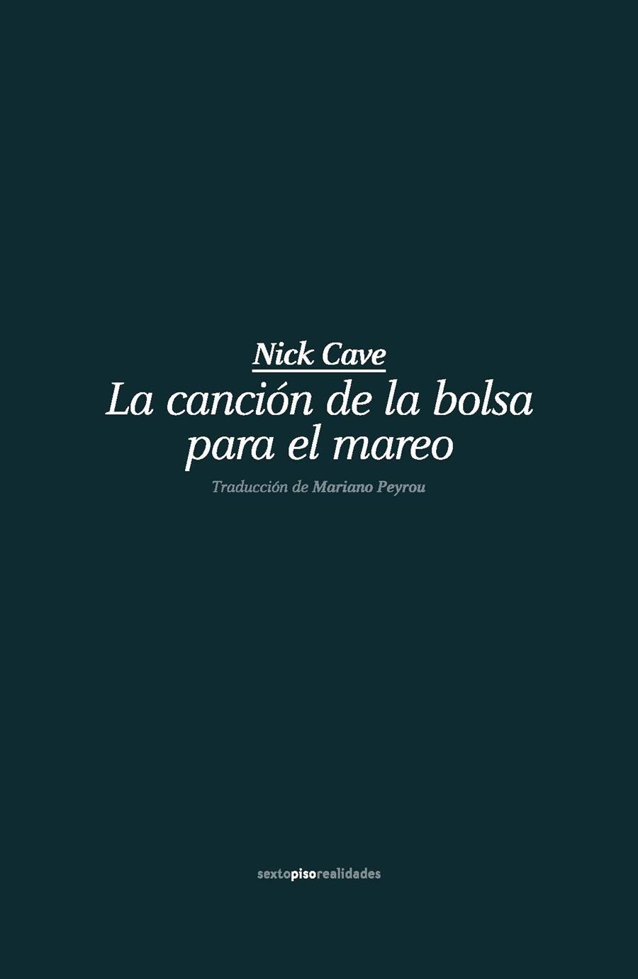 LA CANCIÓN DE LA BOLSA PARA EL MAREO | 9788415601975 | CAVE, NICK | Llibreria L'Altell - Llibreria Online de Banyoles | Comprar llibres en català i castellà online - Llibreria de Girona