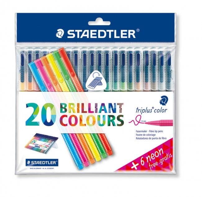 RETOLADORS STAEDTLER BRILLANT COLOURS 20+ 6 NEON | 4007817011140 | Llibreria L'Altell - Llibreria Online de Banyoles | Comprar llibres en català i castellà online - Llibreria de Girona