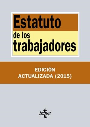 ESTATUTO DE LOS TRABAJADORES | 9788430966158 | EDITORIAL TECNOS | Llibreria Online de Banyoles | Comprar llibres en català i castellà online