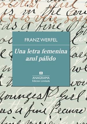 LETRA FEMENINA AZUL PÁLIDO, UNA | 9788433928450 | WERFEL, FRANZ | Llibreria L'Altell - Llibreria Online de Banyoles | Comprar llibres en català i castellà online - Llibreria de Girona