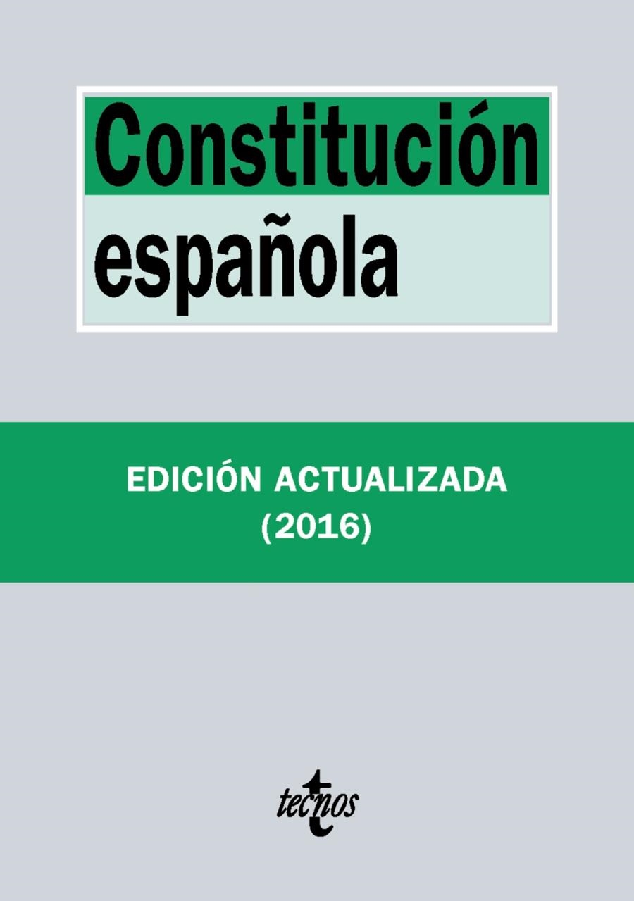 CONSTITUCIÓN ESPAÑOLA | 9788430969432 | EDITORIAL TECNOS | Llibreria L'Altell - Llibreria Online de Banyoles | Comprar llibres en català i castellà online - Llibreria de Girona