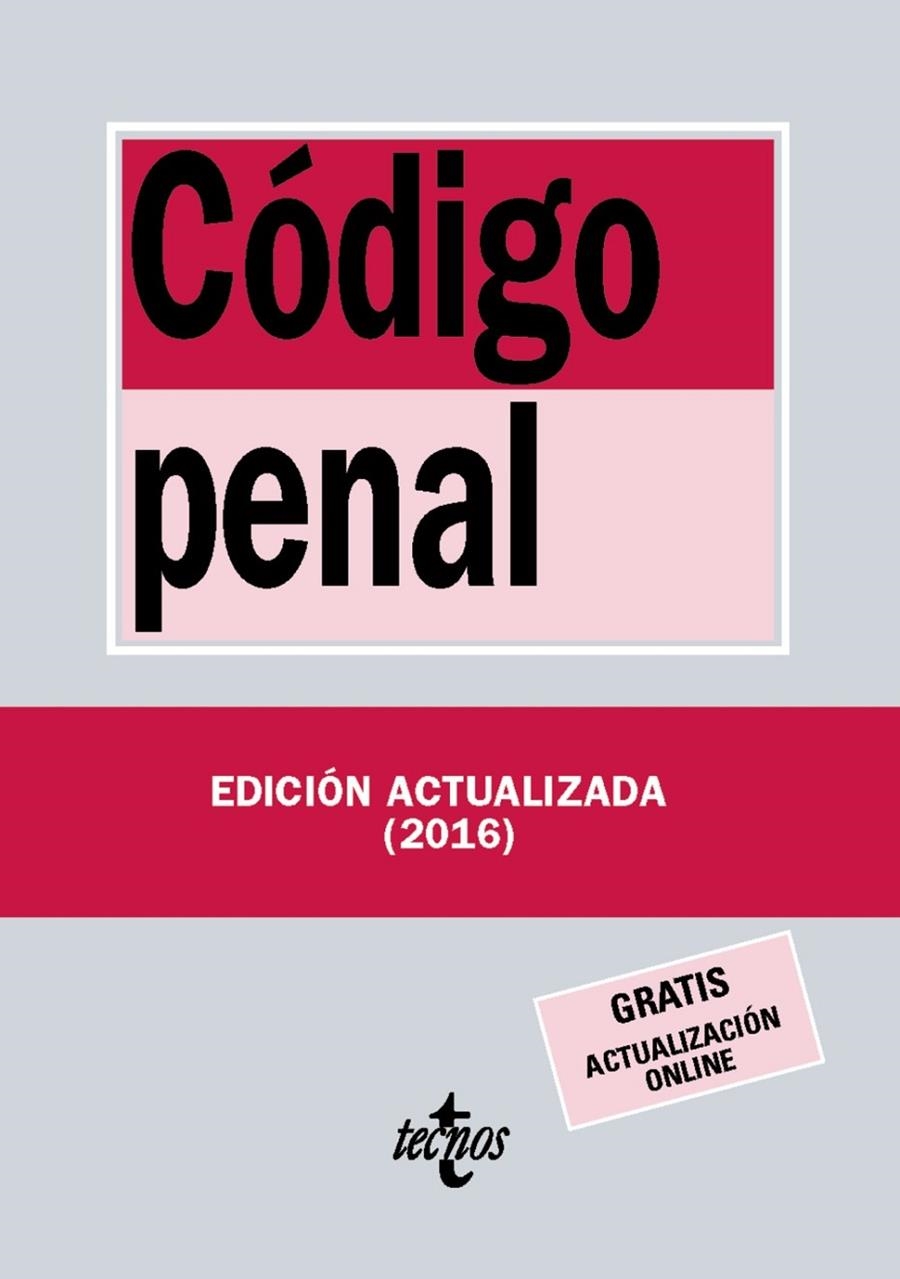 CÓDIGO PENAL | 9788430970056 | EDITORIAL TECNOS | Llibreria L'Altell - Llibreria Online de Banyoles | Comprar llibres en català i castellà online - Llibreria de Girona