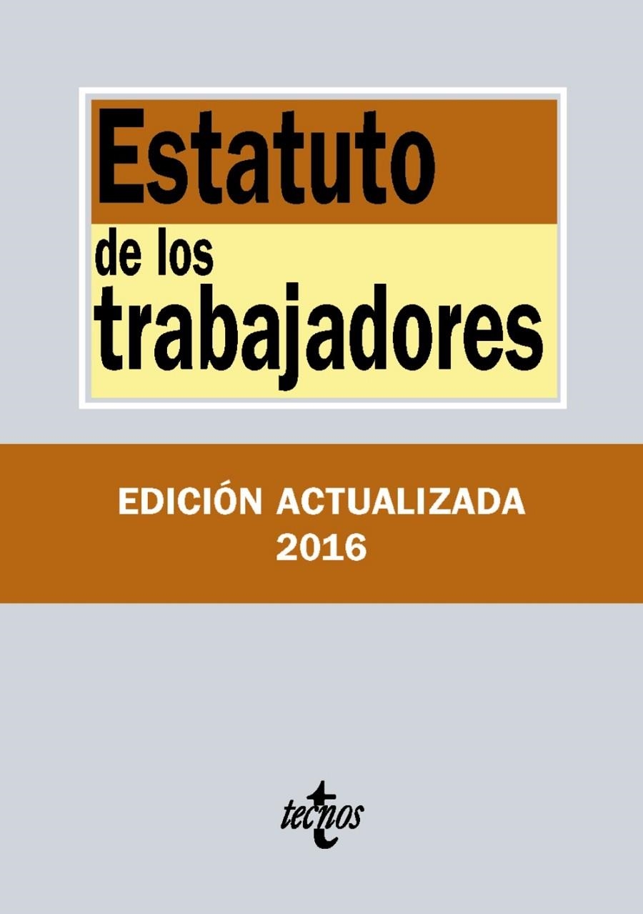 ESTATUTO DE LOS TRABAJADORES | 9788430970131 | EDITORIAL TECNOS | Llibreria L'Altell - Llibreria Online de Banyoles | Comprar llibres en català i castellà online - Llibreria de Girona