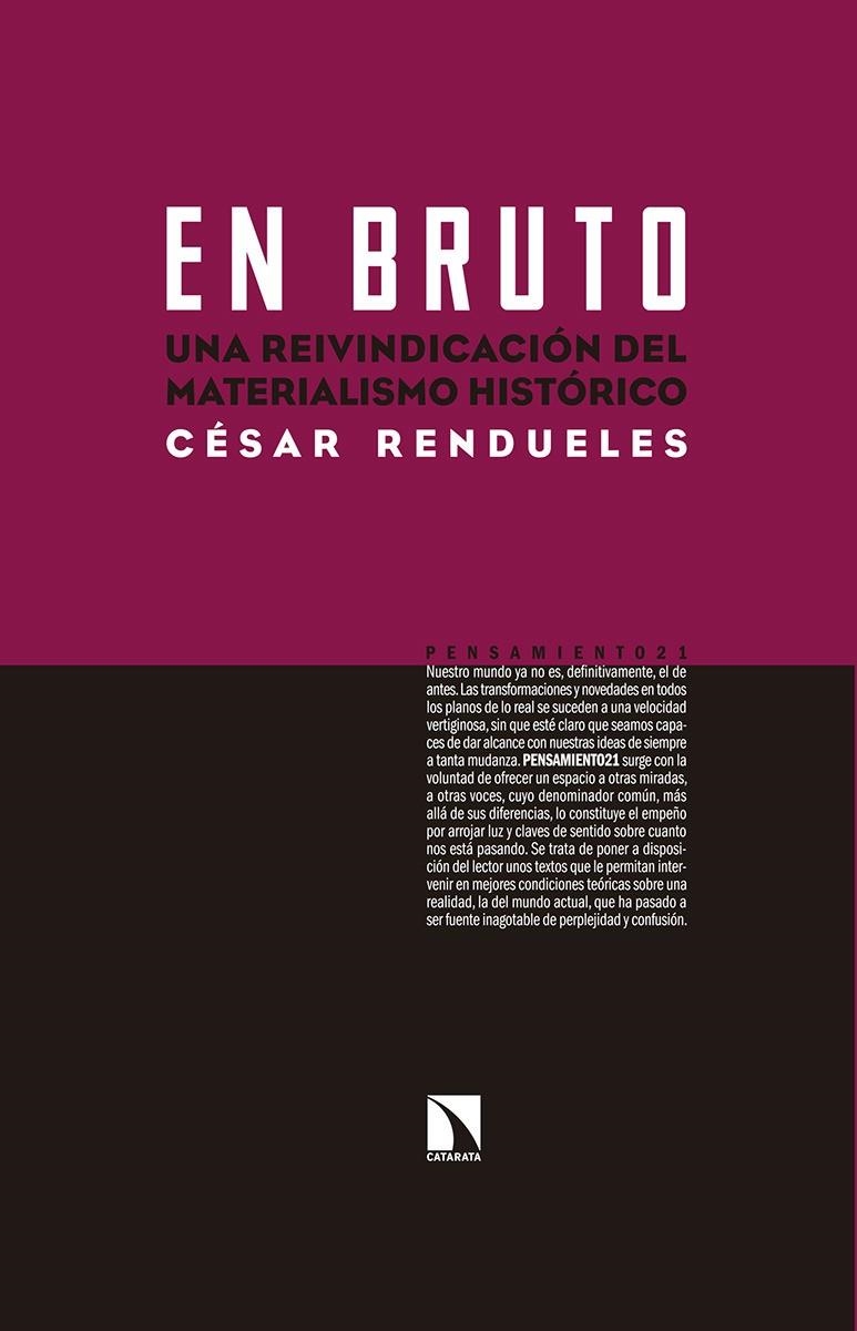 EN BRUTO | 9788490971727 | RENDUELES, CÉSAR | Llibreria L'Altell - Llibreria Online de Banyoles | Comprar llibres en català i castellà online - Llibreria de Girona