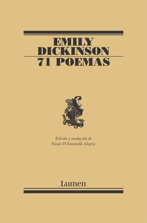 71 POEMAS | 9788426428707 | DICKINSON, EMILY | Llibreria Online de Banyoles | Comprar llibres en català i castellà online