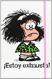 CUADERNO MAFALDA ESTOY EXHAUSTA - GRANDE 3ªED | 9788862128735 | QUINO | Llibreria L'Altell - Llibreria Online de Banyoles | Comprar llibres en català i castellà online - Llibreria de Girona