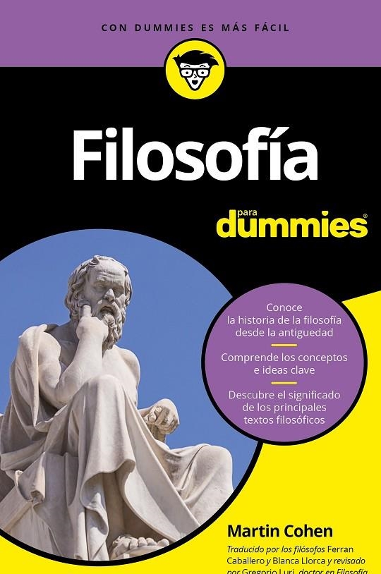 FILOSOFÍA PARA DUMMIES | 9788432903274 | MARTIN COHEN | Llibreria L'Altell - Llibreria Online de Banyoles | Comprar llibres en català i castellà online - Llibreria de Girona