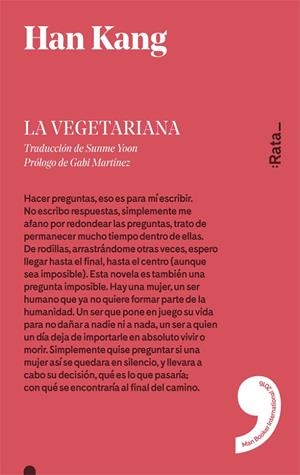 VEGETARIANA (CASTELLÀ), LA | 9788416738137 | KANG, HAN | Llibreria L'Altell - Llibreria Online de Banyoles | Comprar llibres en català i castellà online - Llibreria de Girona